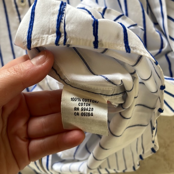 Bugatchi striped collared shit - Picture 4 of 5